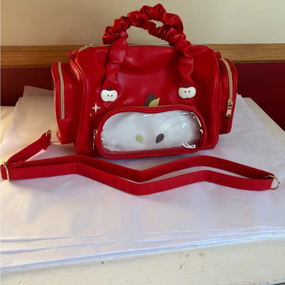 Boston Bag Red Apple Ita Bag -Show Off Your Kawaii Pins by The Junco
